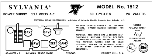 1512 ; Sylvania Hygrade, (ID = 3025038) Radio