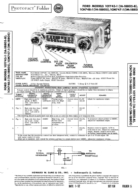 1CH748-1 Lincoln 1H-18805; Sylvania Hygrade, (ID = 3016177) Car Radio