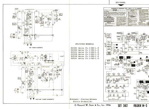 21C401 Series Ch= 1-5321; Sylvania Hygrade, (ID = 2695330) Television