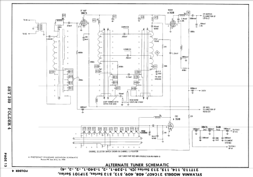 21C407 Series Ch= 1-540-2; Sylvania Hygrade, (ID = 2542802) Television