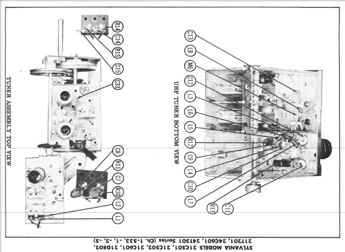 21C501 Ch= 1-533-1; Sylvania Hygrade, (ID = 2270915) Television