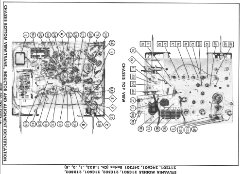 21C501 Ch= 1-533-2; Sylvania Hygrade, (ID = 2271753) Television