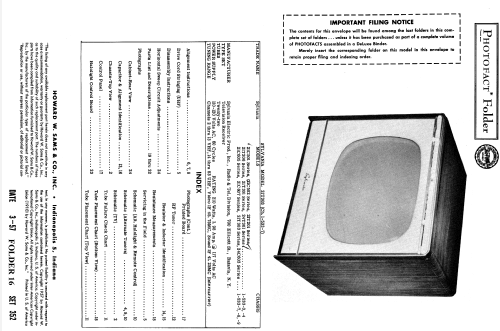 21C501 Ch= 1-533-3; Sylvania Hygrade, (ID = 1866899) Television