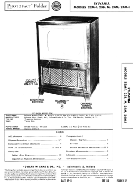 22M-1 Ch= 1-387-1; Sylvania Hygrade, (ID = 3004538) Television