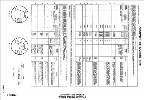 31C606 Ch= 1-534-2; Sylvania Hygrade, (ID = 2553773) Television