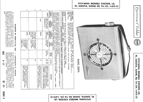 3202LG Ch= 1-612-2; Sylvania Hygrade, (ID = 2440203) Radio