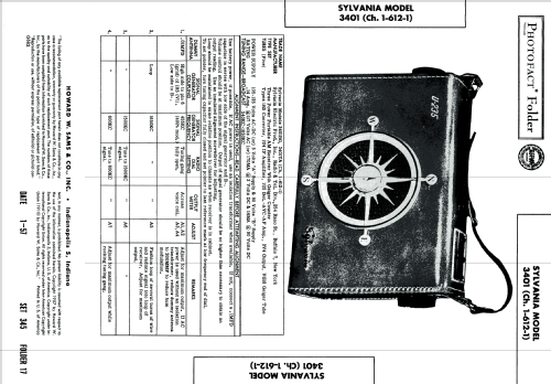 3401TA Ch= 1-612-1; Sylvania Hygrade, (ID = 1784603) Radio