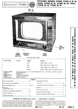 4120M Ch= 1-260; Sylvania Hygrade, (ID = 2859580) Television