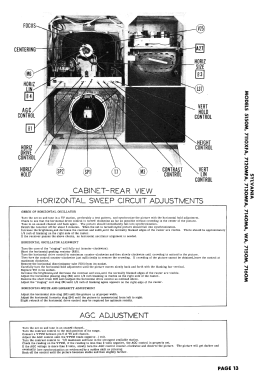 7110XFA Ch= 1-442; Sylvania Hygrade, (ID = 2911690) Television