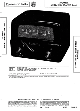 UHF Converter C32M; Sylvania Hygrade, (ID = 2936038) Converter