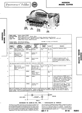 Hudson 225908 Ch= 749-1; Sylvania Hygrade, (ID = 2968030) Car Radio