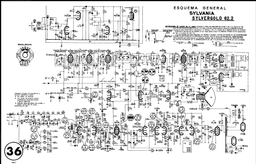 Sylvergold 62-2; Sylvania (ID = 2500342) Television