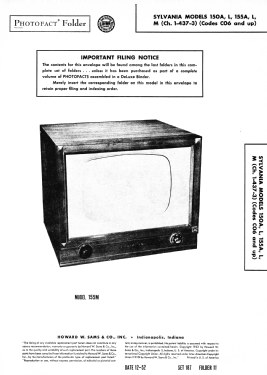 The Hastings 155A Ch= 1-437-3 ; Sylvania Hygrade, (ID = 3116570) Television