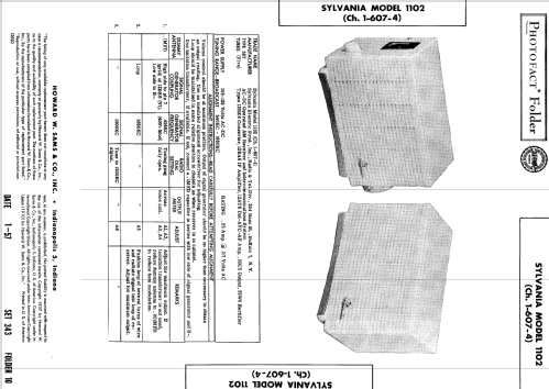 1102 Ch=1-607-4; Sylvania Hygrade, (ID = 541827) Radio