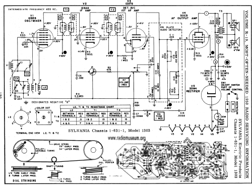 1303 1-631-1 Chassis; Sylvania Hygrade, (ID = 60404) Radio