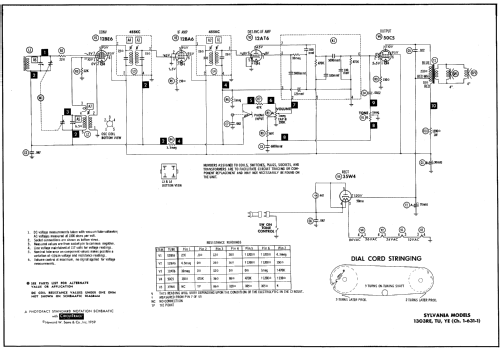 1303RE Ch= 1-631-1; Sylvania Hygrade, (ID = 543921) Radio