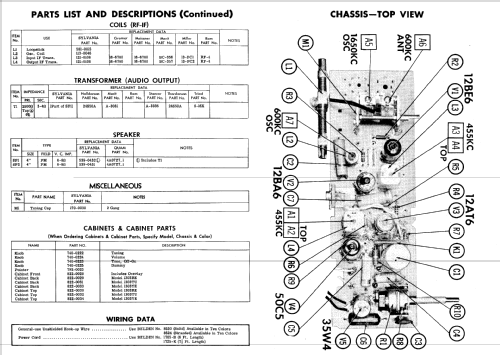 1303RE Ch= 1-631-1; Sylvania Hygrade, (ID = 543924) Radio