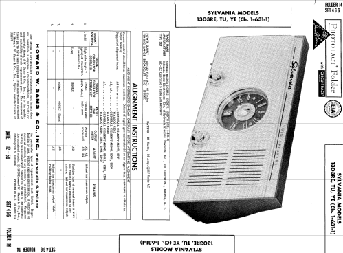 1303RE Ch= 1-631-1; Sylvania Hygrade, (ID = 543925) Radio