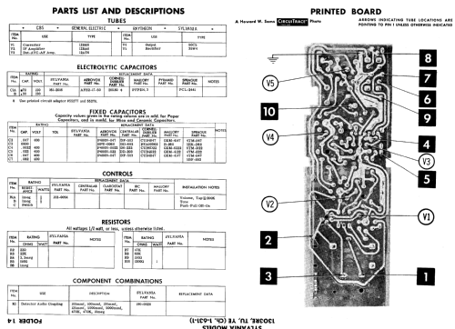 1303TU Ch= 1-631-1; Sylvania Hygrade, (ID = 543931) Radio