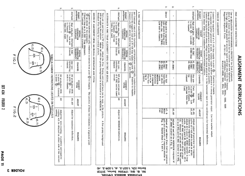 17P110Q Ch= 1-537-6; Sylvania Hygrade, (ID = 870569) Television