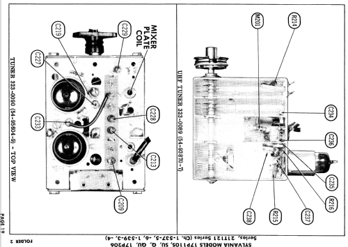 17P110Q Ch= 1-537-6; Sylvania Hygrade, (ID = 870577) Television