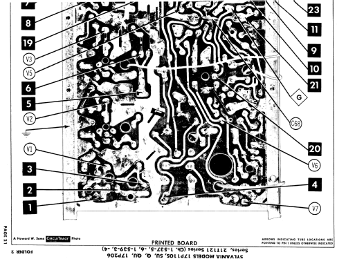 17P110Q Ch= 1-537-6; Sylvania Hygrade, (ID = 870579) Television