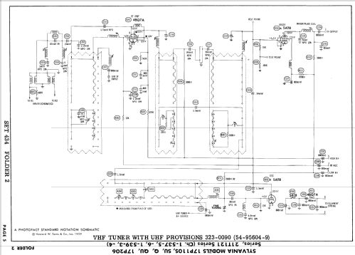 17P110QU Ch= 1-537-5; Sylvania Hygrade, (ID = 870586) Television