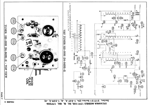 17P110QU Ch= 1-537-5; Sylvania Hygrade, (ID = 870588) Television