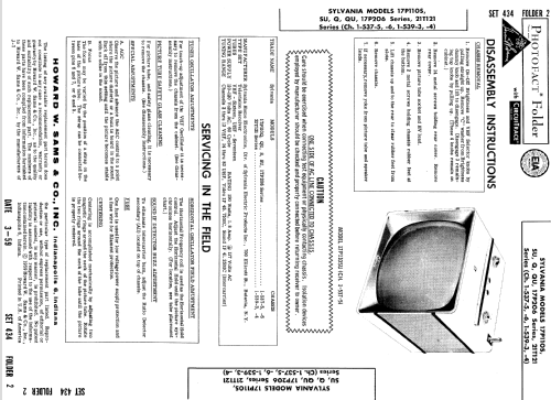 17PP206 Series Ch= 1-537-5; Sylvania Hygrade, (ID = 870724) Television