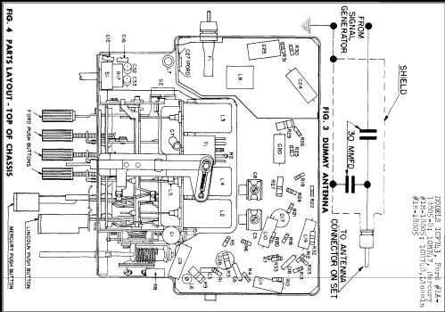 1CM747 Mercury #1M-18805; Sylvania Hygrade, (ID = 238750) Car Radio