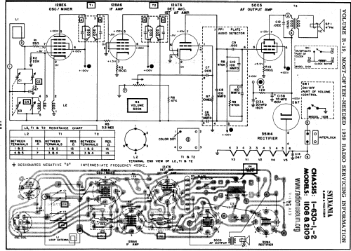 2109 1-630-2 Chassis; Sylvania Hygrade, (ID = 60407) Radio