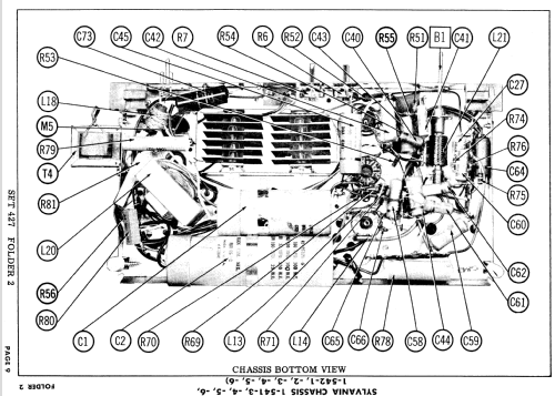 21C414 Series Ch= 1-542-1; Sylvania Hygrade, (ID = 927974) Television