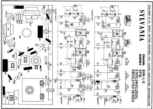 2300 Ch= 649-1; Sylvania Hygrade, (ID = 154139) Radio