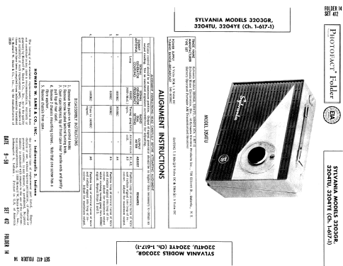 T6 Six Transistor 3204YE ; Sylvania Hygrade, (ID = 784050) Radio