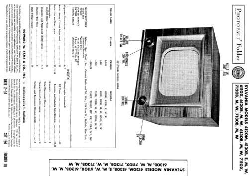 4130B Ch= 1-260; Sylvania Hygrade, (ID = 498880) Television