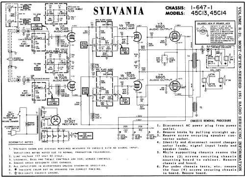 45C13 Ch= 1-647-1; Sylvania Hygrade, (ID = 147416) R-Player