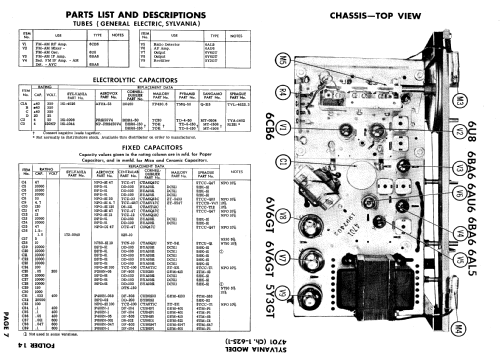 4701 Ch= 1-625-1; Sylvania Hygrade, (ID = 639677) Radio