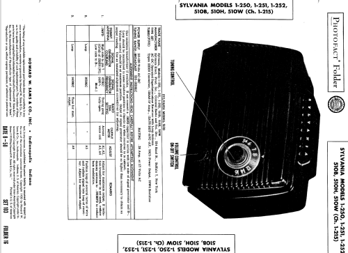 510W Ch= 1-215; Sylvania Hygrade, (ID = 582234) Radio