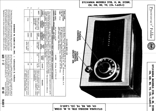 511H Ch= 1-601-1; Sylvania Hygrade, (ID = 581547) Radio