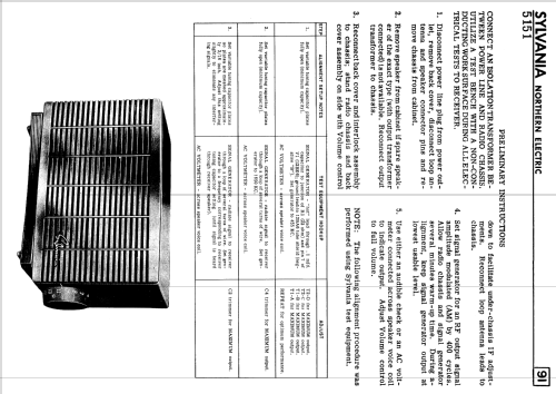 5151 Ch= 1-607-1; Sylvania Electric (ID = 2302455) Radio