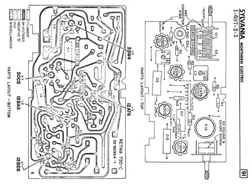 519 Ch= 1-607; Sylvania Electric (ID = 2307607) Radio