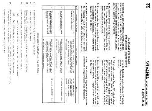 519 Ch= 1-607; Sylvania Electric (ID = 2307608) Radio