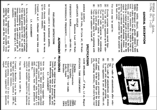 540MA Ch= 1-253; Sylvania Hygrade, (ID = 237506) Radio