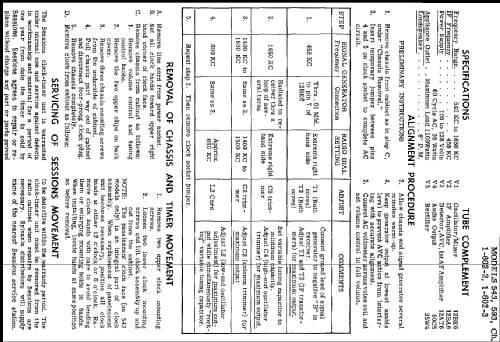 543 Ch= 1-602-2; Sylvania Hygrade, (ID = 218608) Radio