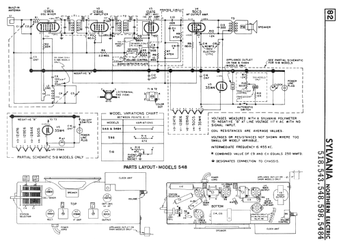 543 Ch= 1-602-2; Sylvania Electric (ID = 2301646) Radio