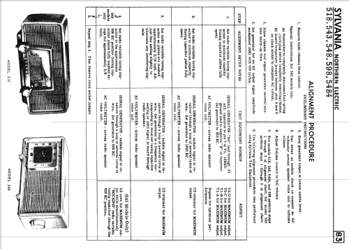 543 Ch= 1-602-2; Sylvania Electric (ID = 2301647) Radio