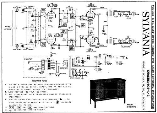 SC508W Ch= 408-1; Sylvania Hygrade, (ID = 193970) R-Player