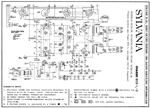 SC541W Ch= 370-1 + 803-1; Sylvania Hygrade, (ID = 194592) Radio