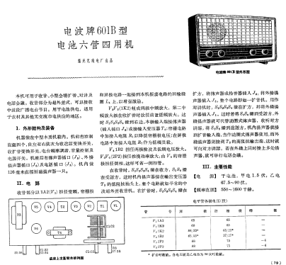 Dianbo 电波 601B; Taizhou 泰州市无线电... (ID = 810674) Radio