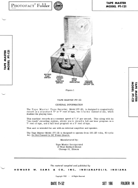 PT-121; Tape Master (ID = 3114196) R-Player